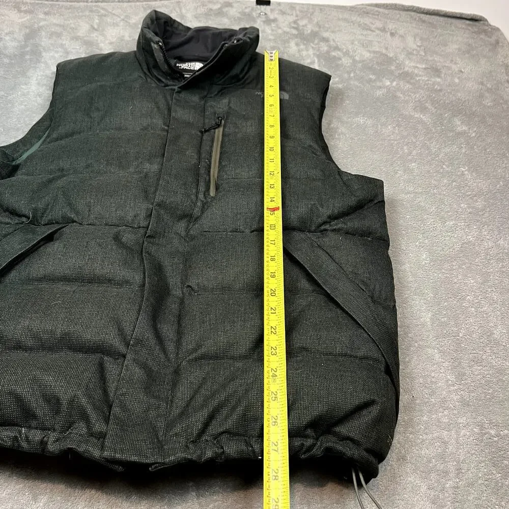 The North Face Down Puffer Vest Mens‎ XL Grey Quilted Outdoor Heavyweight